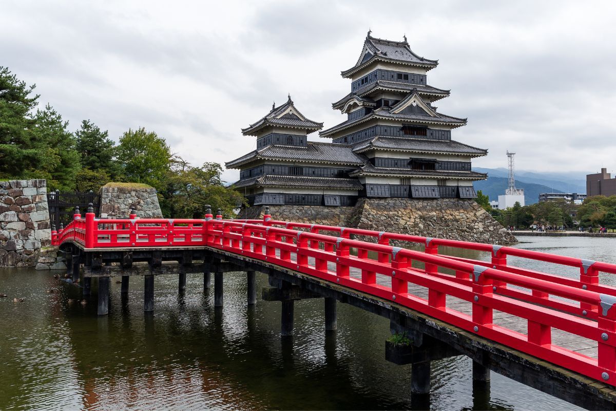 Matsumoto's "Crow Castle" and it's red bridge